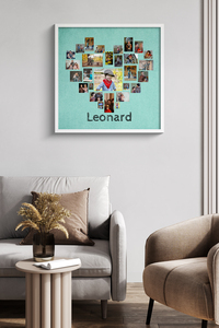 Crea un collage de fotos en forma de corazón con las mejores memorias de tu hijo Crea un collage de fotos en forma de corazón con las mejores memorias de tu hijo