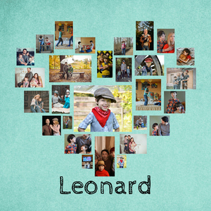 Crea un collage de fotos en forma de corazón con las mejores memorias de tu hijo Crea un collage de fotos en forma de corazón con las mejores memorias de tu hijo