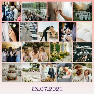 Crea el póster de boda perfecto: Personaliza fotos y fecha para el gran día