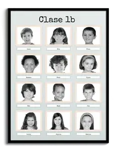 Crea tu collage retro de clase: personaliza fotos y textos