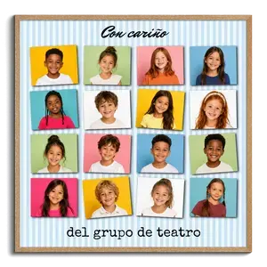 Crea tu collage escolar personalizado con fotos y dedicatoria