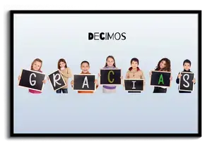 Collage "Gracias" personalizable para profesores y aulas