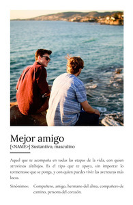Crea un póster definición "Mejor Amigo" personalízalo con fotos