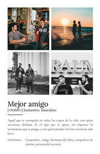 Crea un póster definición "Mejor Amigo" personalízalo con fotos
