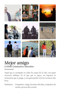 Crea un póster definición "Mejor Amigo" personalízalo con fotos