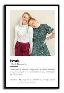 Crea un póster "Bestie" personalizado: tu compañera para aventuras inolvidables