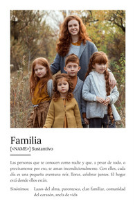 Crea tu cartel definido: Familia, personaliza con fotos y toque especial