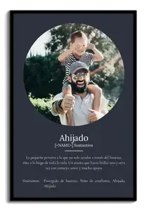 Poster Definición Patenkind: Foto y Texto Personalizado