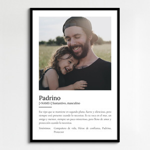 Crea tu póster único de "Padrino" con foto y personalizado