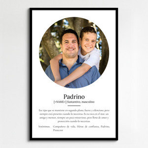 Crea tu póster único de "Padrino" con foto y personalizado