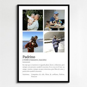 Crea tu póster único de "Padrino" con foto y personalizado