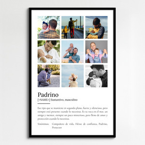 Crea tu póster único de "Padrino" con foto y personalizado