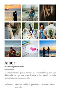 Crea tu póster de amor personalizado con foto y define tu pasión