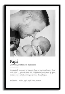 Crea tu póster para Papá personalizado con foto y definición única