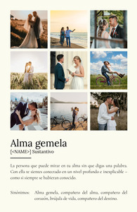 Crea tu Póster Personalizado 'Alma Gemela' - Añade tus Fotos y Definición Única