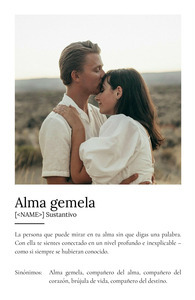 Crea tu Póster Personalizado 'Alma Gemela' - Añade tus Fotos y Definición Única