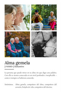 Crea tu Póster Personalizado 'Alma Gemela' - Añade tus Fotos y Definición Única