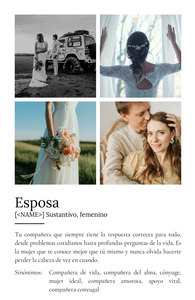 Crea tu póster de definición personalizable para tu esposa ahora