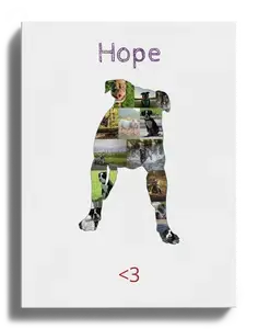 Crea un collage de tu American Bully con tus fotos y texto personalizado