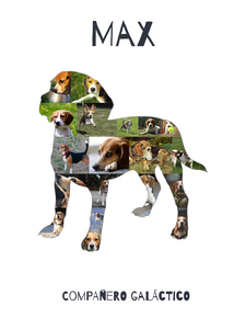 Crea tu collage canino único: Beagle con tus fotos y texto personalizado