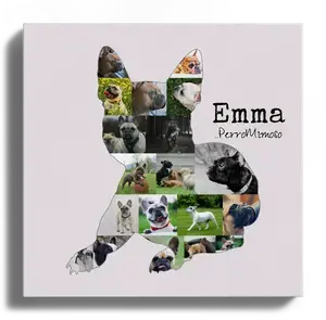 Crea tu Collage Bulldog Francés: Personaliza con tus fotos y frases únicas