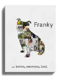 Crea tu Collage de Bulldog con Fotos y Texto Personalizado