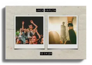 Crea tu collage de concierto con fotos y texto personalizado