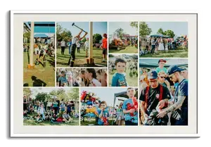 Crea tu collage de fiesta del club con fotos y texto personalizado