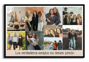 Crea tu collage de amistad personalizado: "Eres único"