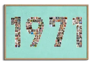Crea tu collage de fotos personalizado "1971" como regalo unique