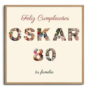 Crea un collage personalizado "80" para tu celebración especial