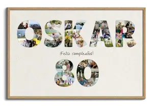 Crea un collage personalizado "80" para tu celebración especial