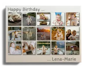 Crea tu Collage de Fotos en Acrílico para Cumpleaños