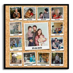 Crea tu Collage Polaroid con Fondo Personalizado, ideal para Regalos y Eventos