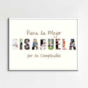 Crea una Collage de Letras único para el cumpleaños de la mejor bisabuela