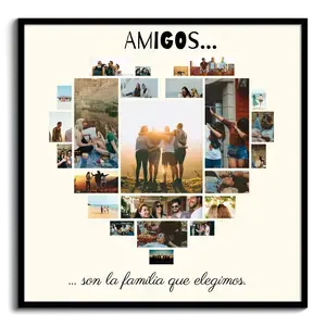 Crea tu collage corazón de fotos personalizado para sorprender a tus amigos