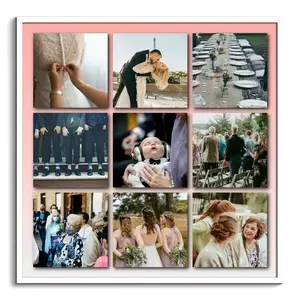 Crea tu póster collage de boda personalizado: 9 fotos de tus mejores momentos