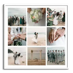 Crea tu póster collage de boda personalizado: 9 fotos de tus mejores momentos