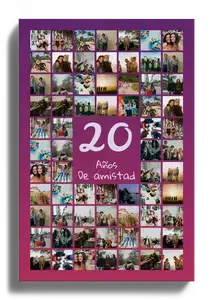Crea tu collage número 20 de aniversario o cumpleaños personalizado con 20-80 fotos