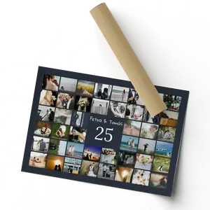 Crea tu collage número 25 con fotos: bodas de plata, aniversario, cumpleaños, empresa