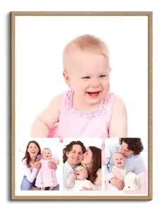 Crea tu collage familiar personalizado: Gran foto con tres adicionales