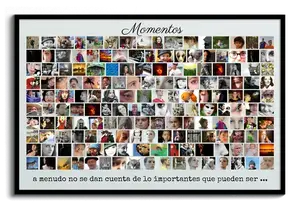 Crea tu collage único de momentos: personaliza con tus fotos y texto especial
