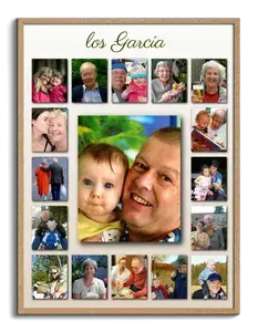 Crea tu poster collage familiar personalizado como regalo único