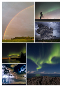 Crea tu collage de naturaleza: impresión premium, auroras, cascadas, arcoíris y tormentas