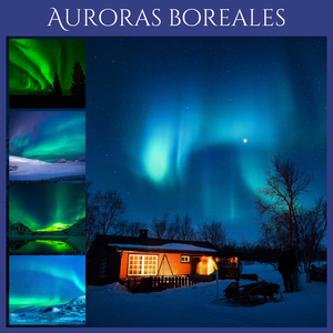 Crea tu collage de naturaleza: impresión premium, auroras, cascadas, arcoíris y tormentas