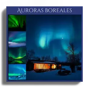 Crea tu collage de naturaleza: impresión premium, auroras, cascadas, arcoíris y tormentas