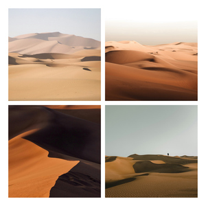 Crea tu collage de naturaleza: dunas, glaciares y cuevas de hielo con impresión premium