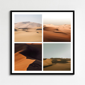 Crea tu collage de naturaleza: dunas, glaciares y cuevas de hielo con impresión premium