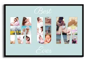 Collage Foto "MAMÁ": Personaliza y sorprende a la mejor madre del mundo