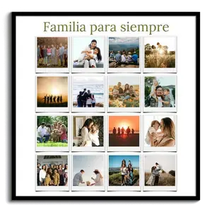 Collage de fotos familiar Polaroid: crea el tuyo con nombres y texto en cada foto